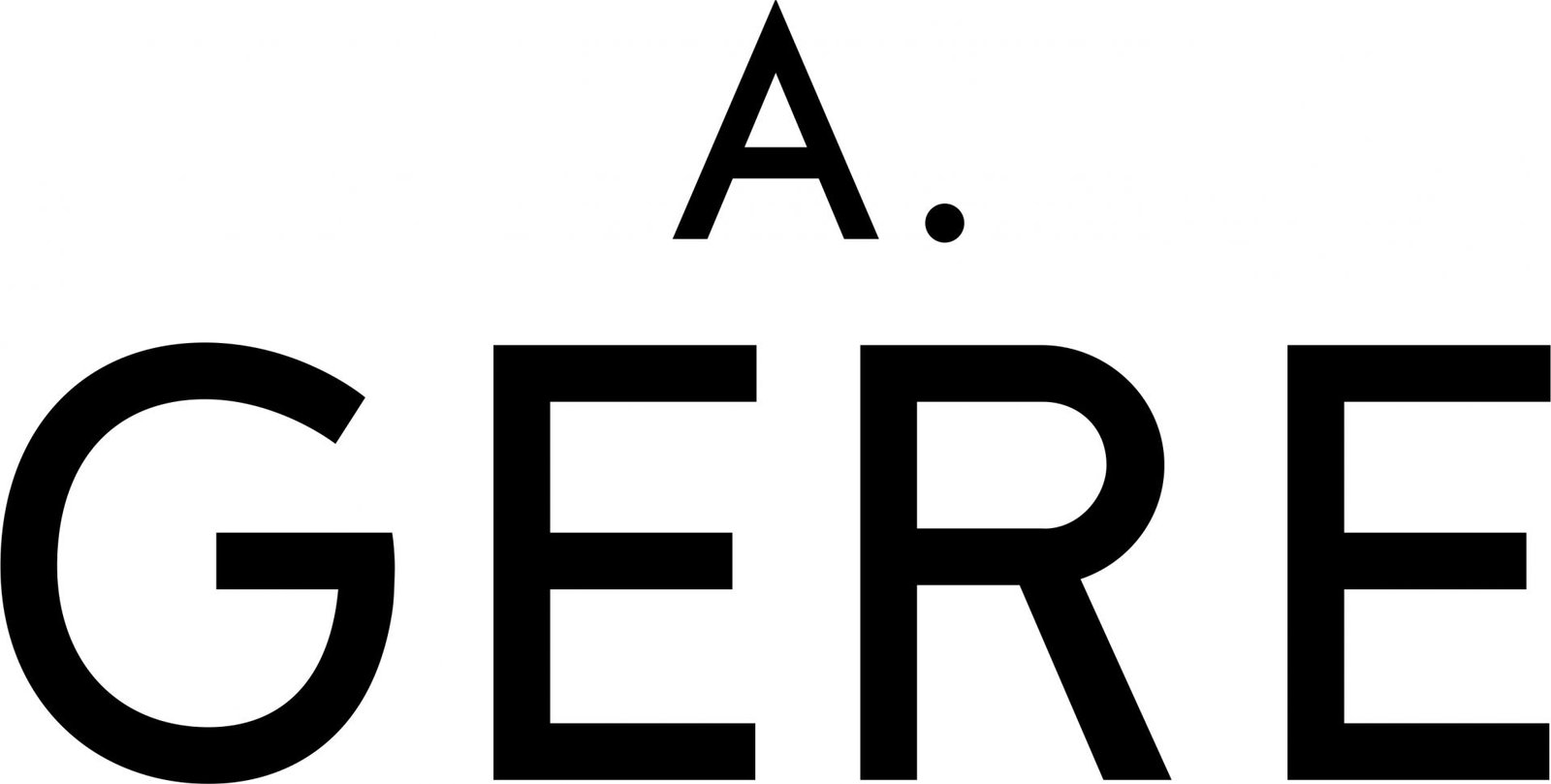 A. gere logo black