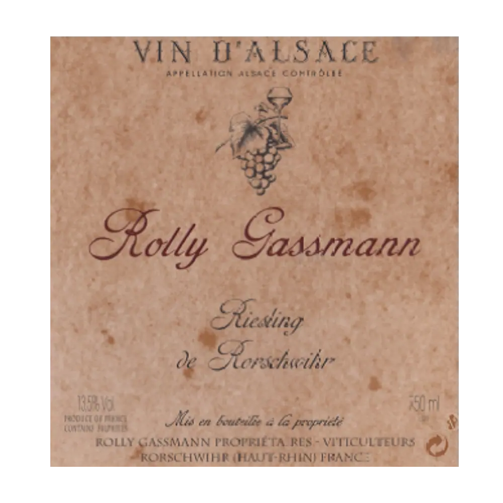 Rolly Gassmann Riesling de Rorschwihr Cuvée Yves