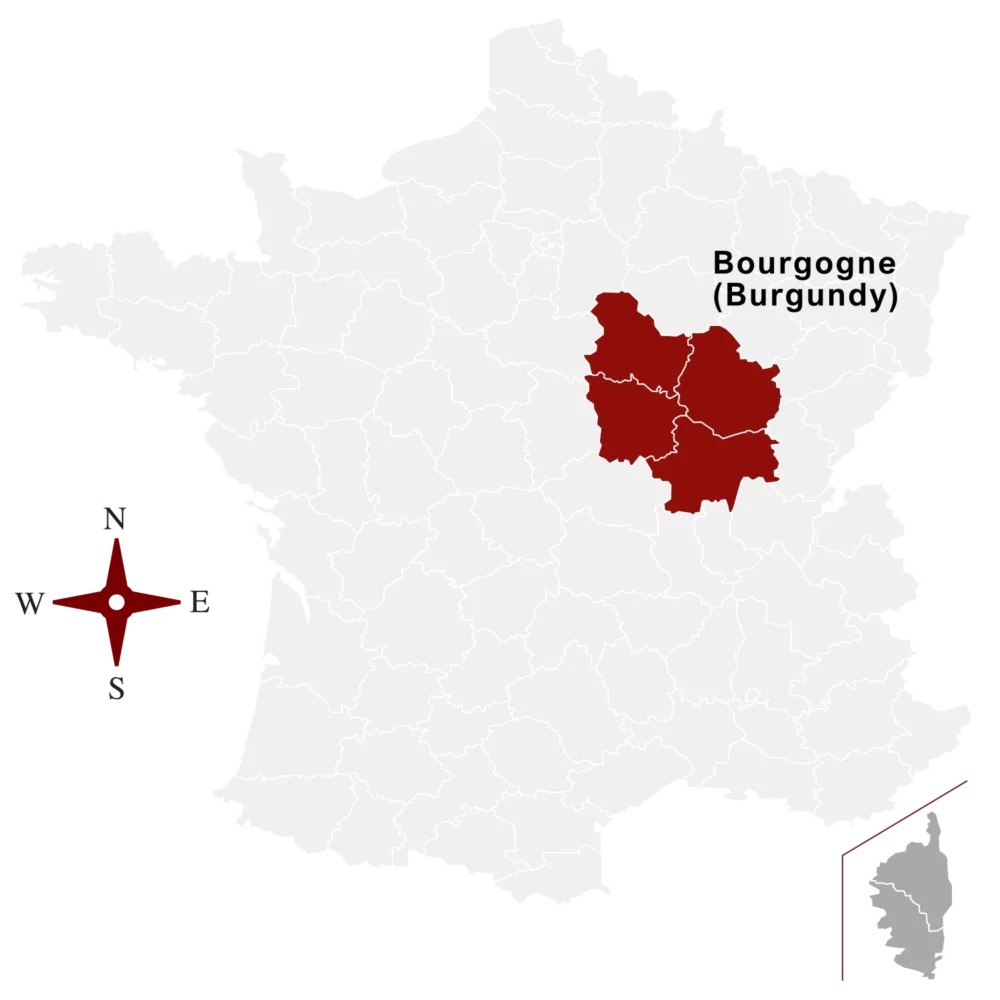 France map_Burgundy
