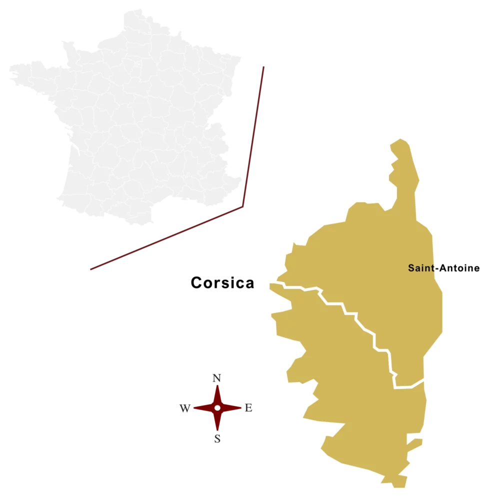 France map_Corsica