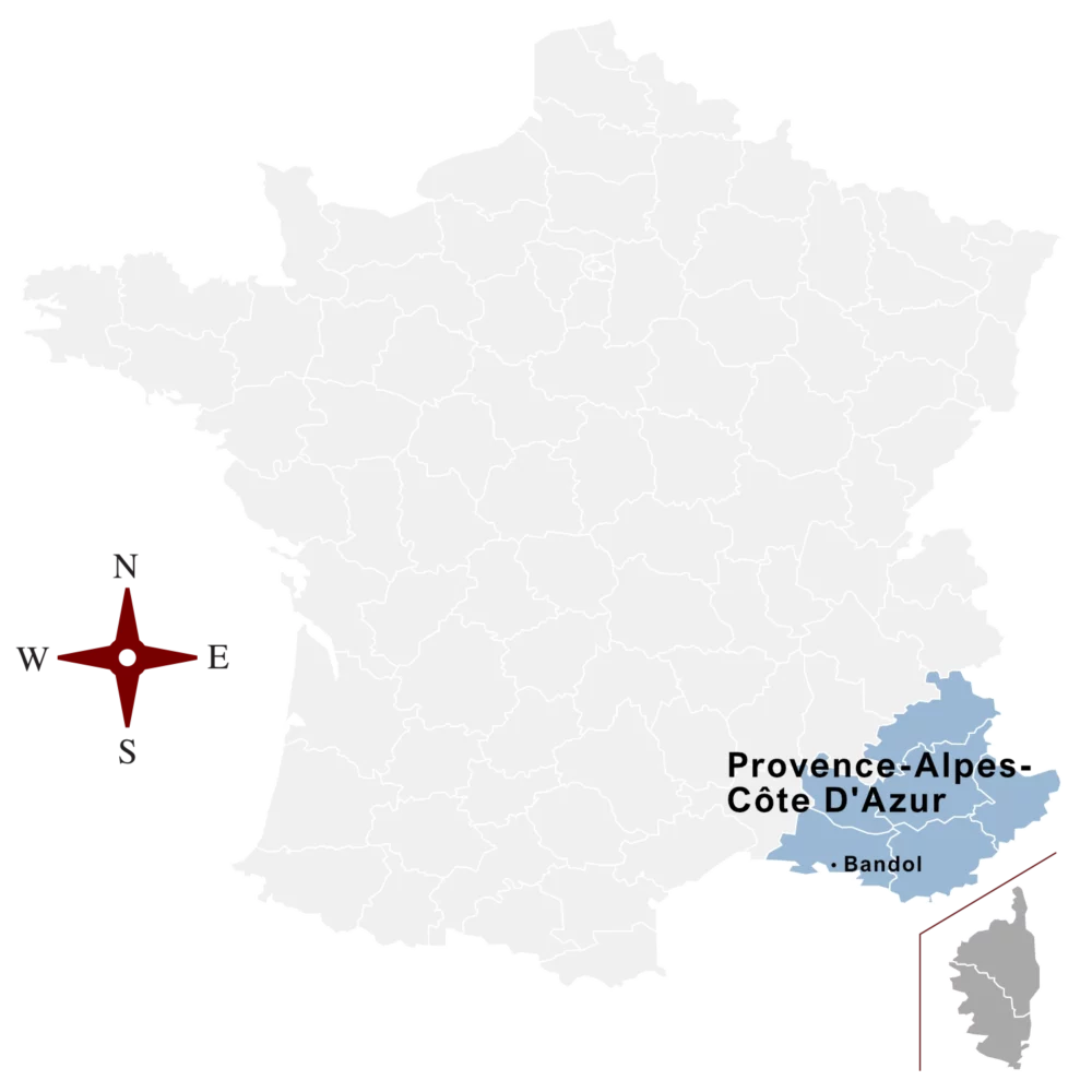 France map_Provence_Bandol